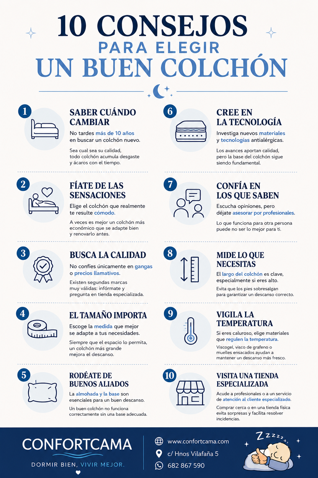 10 CONSEJOS PARA ELEGIR UN BUEN COLCHÓN