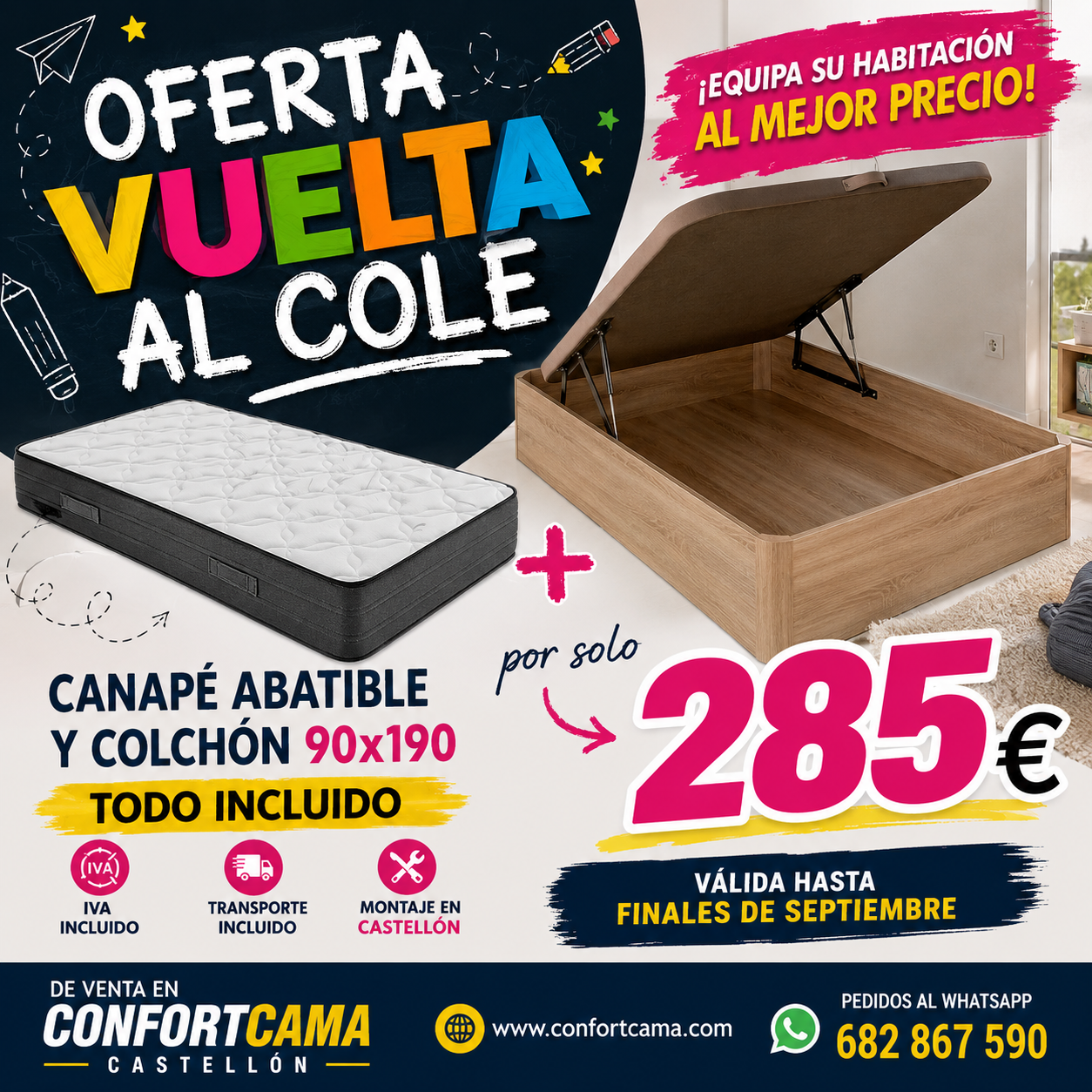 🎒🏫 ¡OFERTA VUELTA AL COLE! 🏫🎒